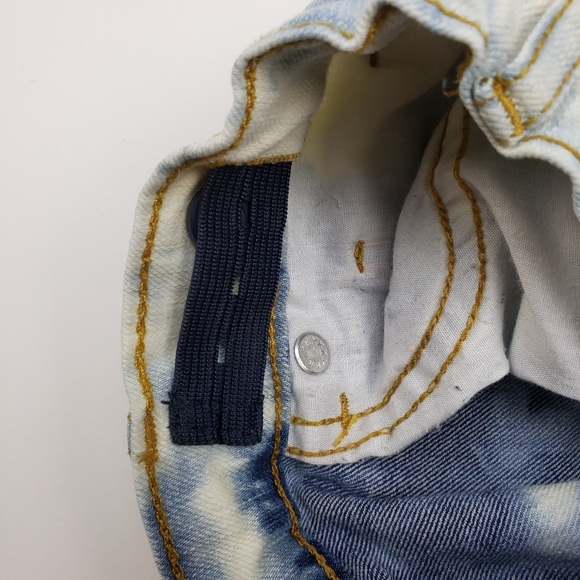 Girl's custom bleached shredded super skinny jeans children's place size 6 plus - Picture 5 of 5